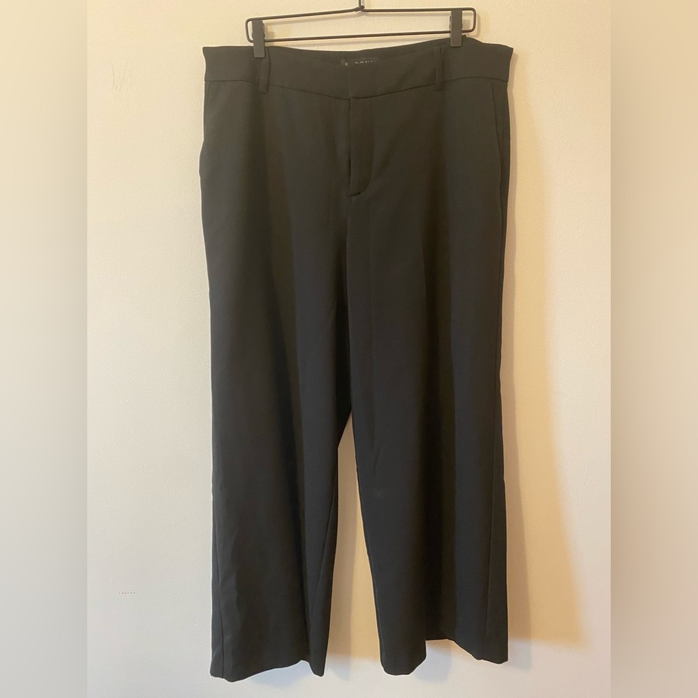 Eloquii Plus Size Black Wide Leg Pants Trousers (size 16)